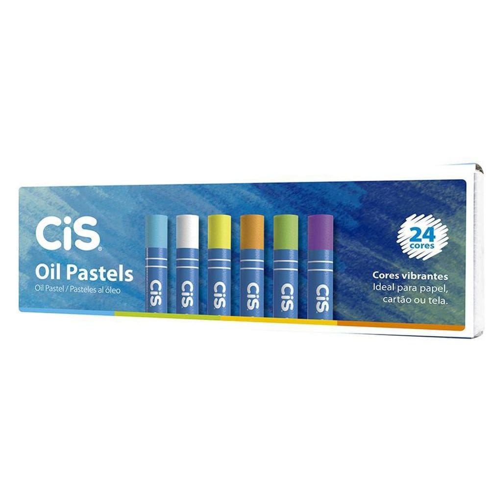 Giz Pastel Oleoso Cis Com 24 Cores