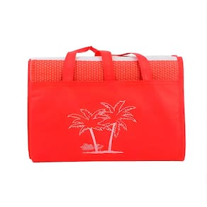Esteira Bolsa Com Alça de Praia Piscina Impermeável Cor:Vermelho