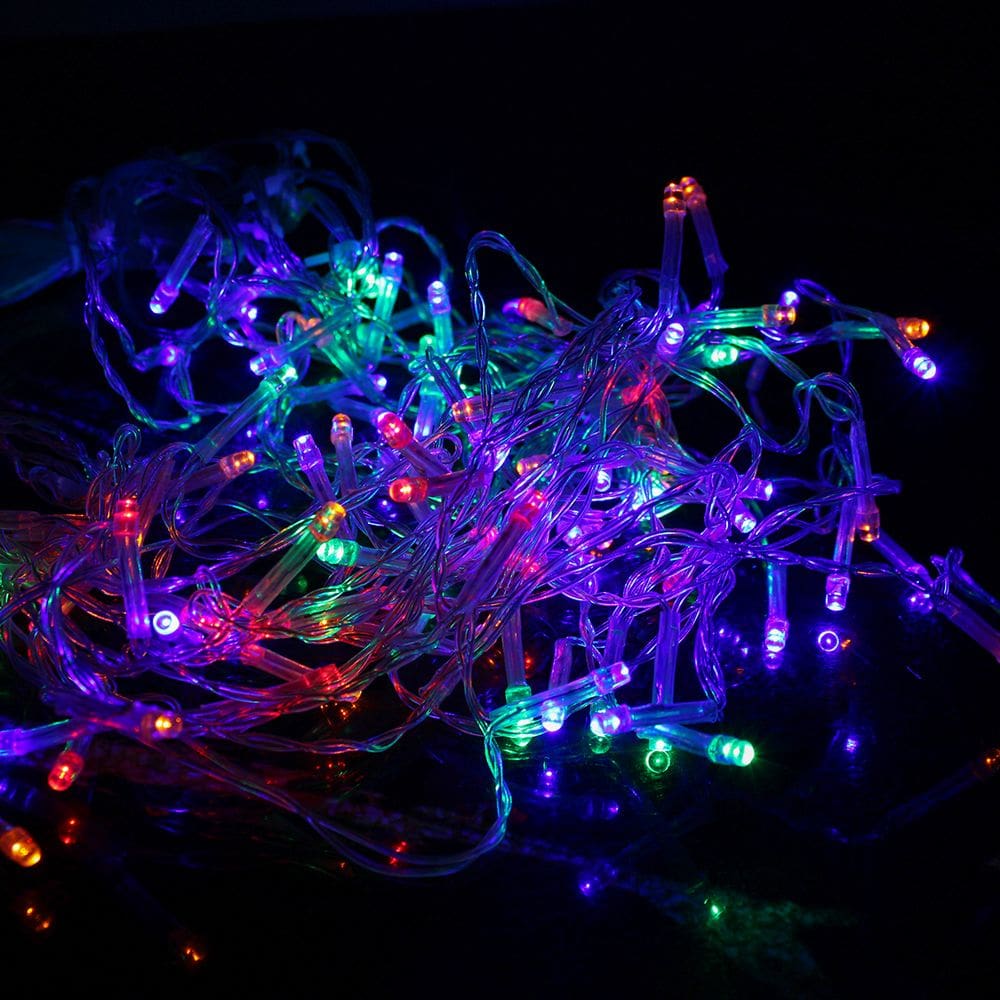 Pisca de LED Cascata 200L 5M X 70CM 8 Modos Tomada Natal Ano Novo Festas Cores:Amarelo