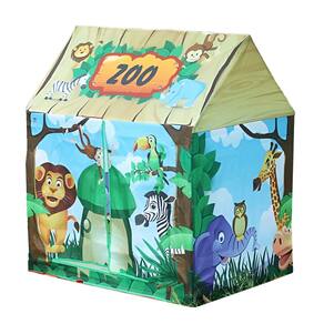 Barraca Infantil Cabana Tenda Toca Casinha Portátil Dobrável Modelo:Zoo