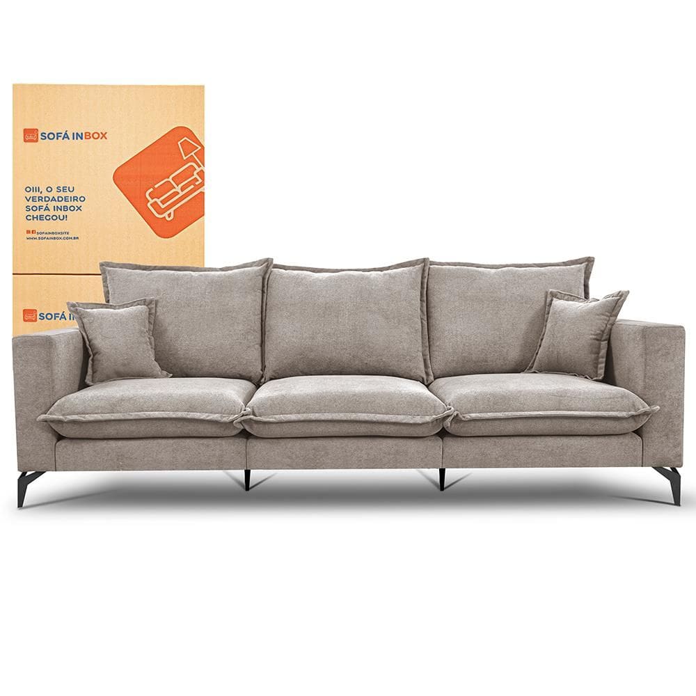 Sofá 3 Lugares Modular Boma. 2,40m Boucle Sofá inBox
