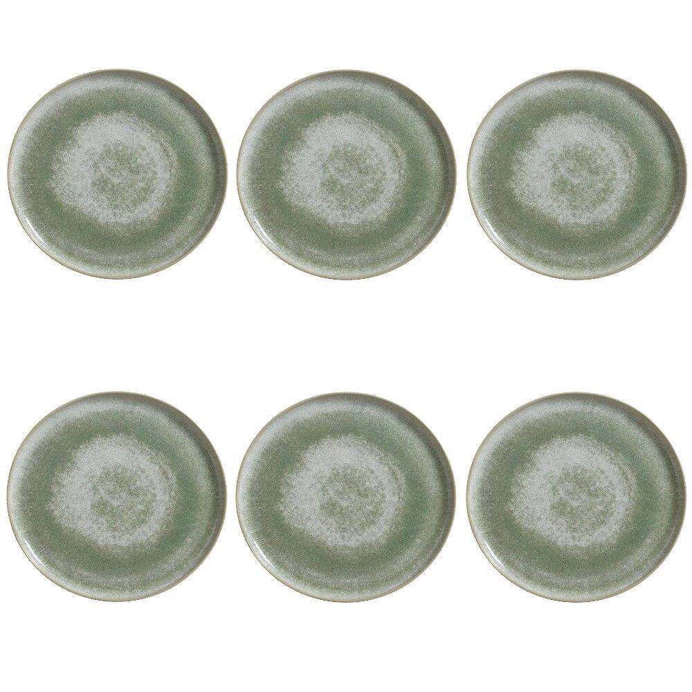 Conjunto de Pratos Rasos 06 Peças Bio Moss Porto Brasil