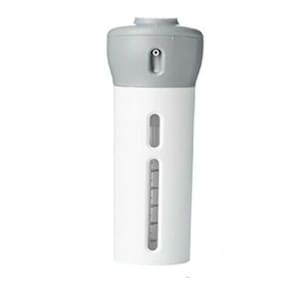 Dispenser 4 em 1 Pote Viagem Mala Shampoo Liquido Sabonete Cor:Cinza