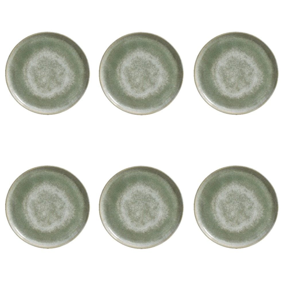 Conjunto de Pratos de Sobremesa 06 Peças Bio Moss Porto Brasil