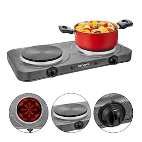 Fogão de Mesa Lenoxx Grand Pratic 2 Bocas, Luz Piloto, 5 Níveis Temperatura e Termostato de Segurança PFE353