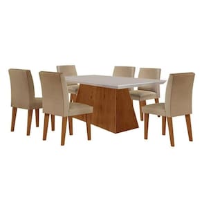 Mesa De Jantar Retangular Luna 6 Lugares - Off White