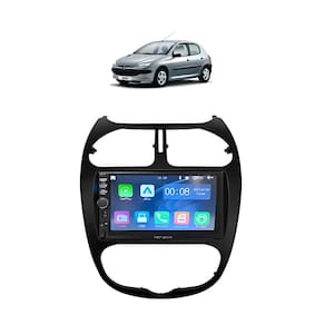 Kit Multimídia Peugeot 206 ano 2004 / 2008 7 Pol Carplay AndroidAuto USB BT FM - 7810HCPAA FirstOption