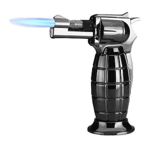 Isqueiro Tocha Flamejante Maçarico Portátil Culinário Automático à Gás Acendedor Flambador