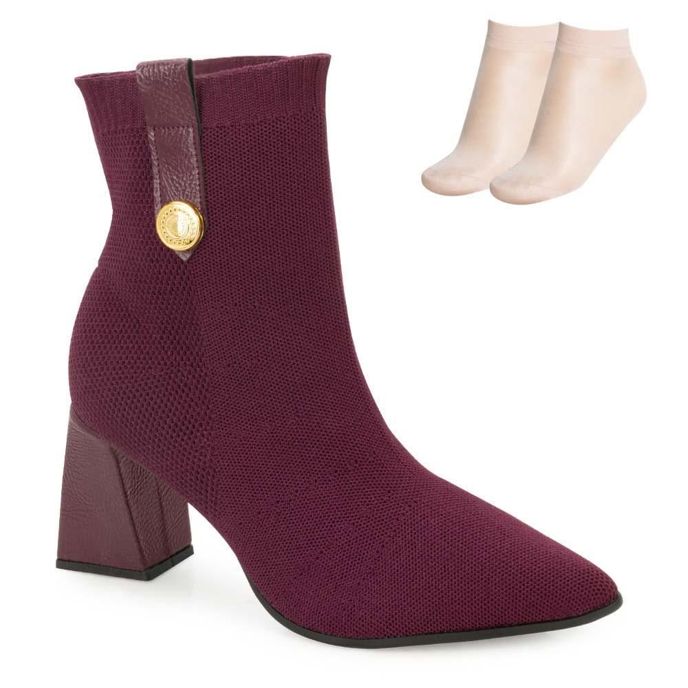 Bota Cano Curto Bebecê e Meia BC25-T43382