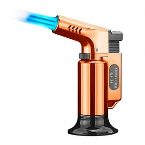 Isqueiro Laranja Tocha Flamejante Maçarico Portátil Culinário Automático à Gás Acendedor Flambador