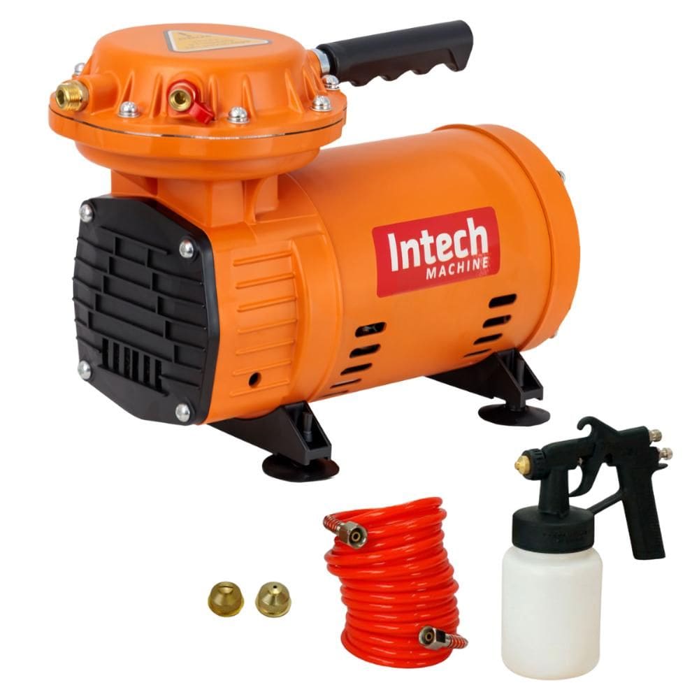 Compressor de Ar Direto WindJet Portátil Com Kit Pintura Bivolt Intech