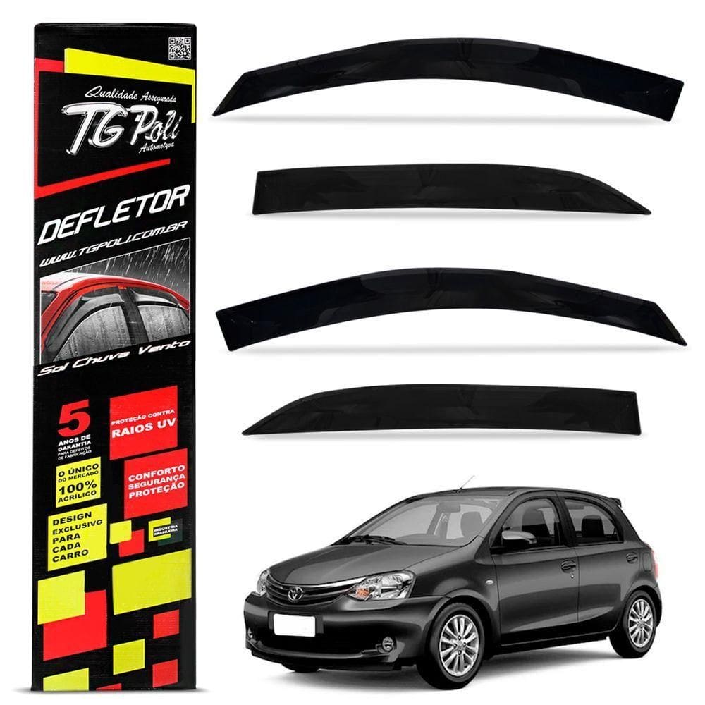 Calha De Chuva Etios 2012 A 2021 Defletor Fume Tgpoli