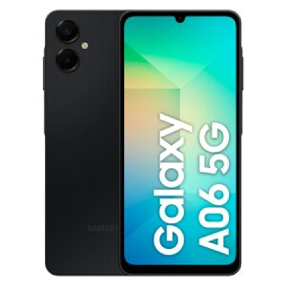 Smartphone Samsung Galaxy A06 5G 128GB - Preto, 4GB de RAM + 4GB RAM Plus, Câmera 50MP, Tela 6,7"