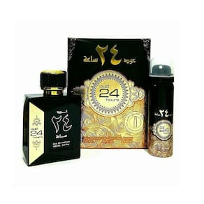 Conjunto de perfumes Ard Al Zaafaran, 2 peças unissex (100 ml de água de perfume e 50 ml de desodorante)