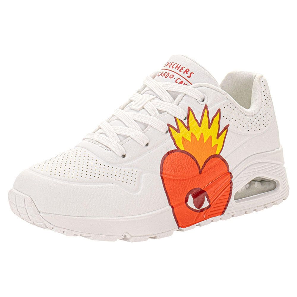 Tênis Feminino Ricardo Cavolo: Uno Flaming Heart Skechers 177956