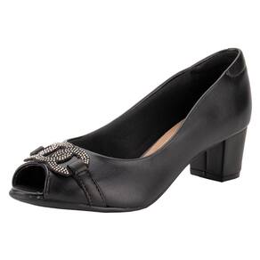 Peep Toe Feminino Salto Grosso Beira Rio 4777498