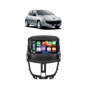 Kit Multimidia Peugeot 207 ano 2008 / 2014 7 Pol Carplay AndroidAuto - 708BR Roadstar