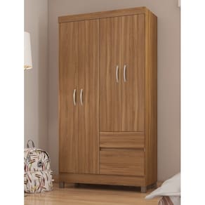 Guarda Roupa Lótus 4 portas 2 Gavetas 1m - Amendola Touch Demóbile