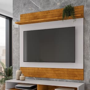 Painel para Tv de até 55 Polegadas Guarujá Naturalle/Off-White