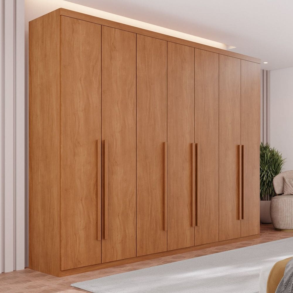 Guarda-roupa 7 Portas 6 Gavetas Flórida Espresso Móveis Cinamomo