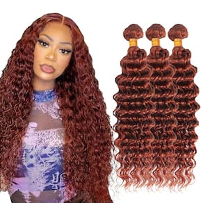 Pacotes de cabelo ZevPiul Deep Wave 100% Brazilian Remy #33 300g