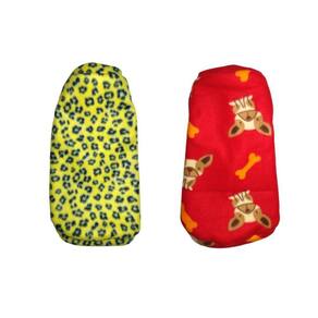 Kit 2 Roupas Cães - Suéter De Inverno Gg Vermelho e Amarelo