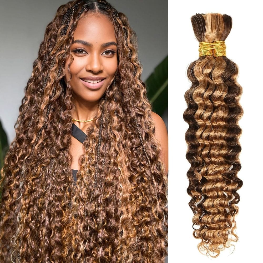 Braiding Hair Anmanbeauty 22 polegadas 100g Ombre Highlight (4/27)