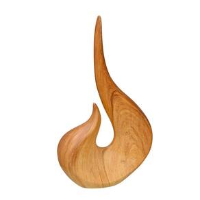 Escultura Decorativa em Cerâmica Amadeirada 45cm 15581-PL