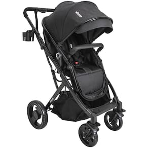 Carrinho de Bebê Passeio e Moises Whoop Kiddo Vox II Preto