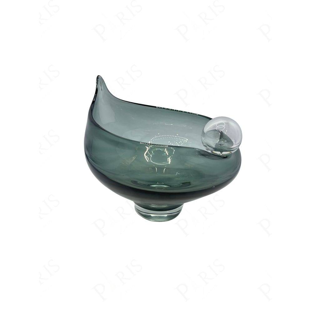 Centro de Mesa Decorativo em Vidro Fumê 25cm 15570-PL