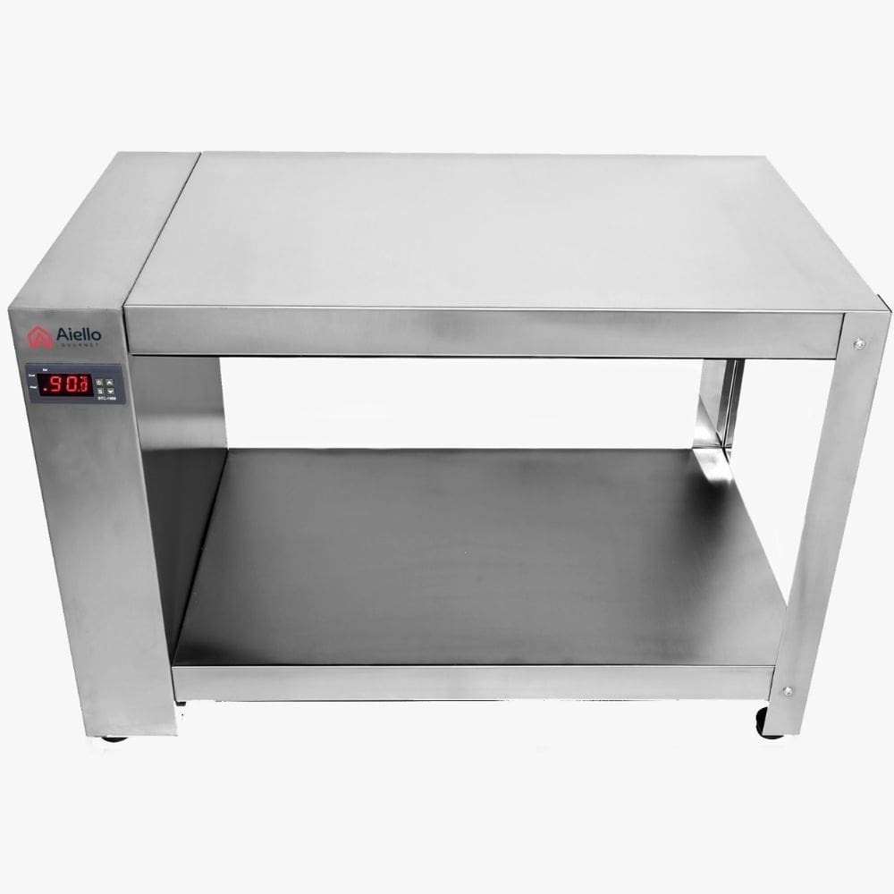 Mesa Aquecida para Delivery com 2 prateleiras Inox 1244 Aiello 220V