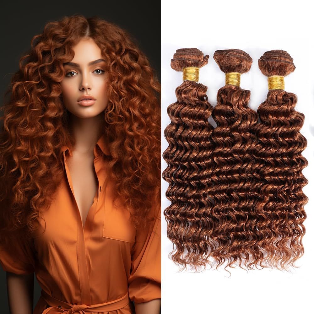 Extensões de cabelo Yuksoocosh Deep Wave Color 30 40-50cm