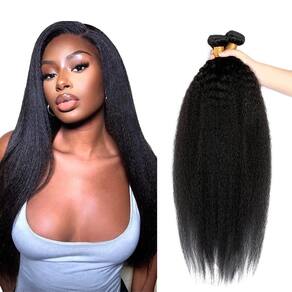 Pacotes de cabelo DiexRlamx Kinky Straight 8A Brazilian 22 24 26 cm