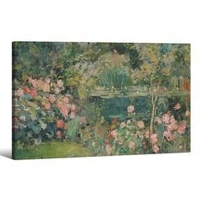 Pôster de arte de parede Haitunone Scenery Garden 40x60cm emoldurado