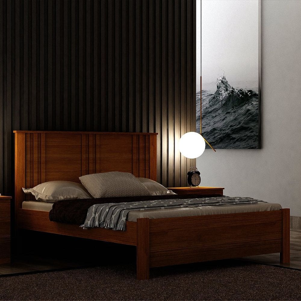 Cama Casal Milano, para Colchão no Tamanho 138x188 Cm Cinamomo