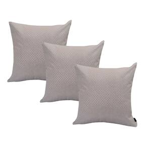 Kit 03 Capa De Almofada 45x45 Com Ziper Tecido Premium Luxo
