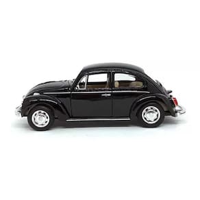 Super Carrinho Ferro Fusca Preto Clássico 1/32 Miniatura