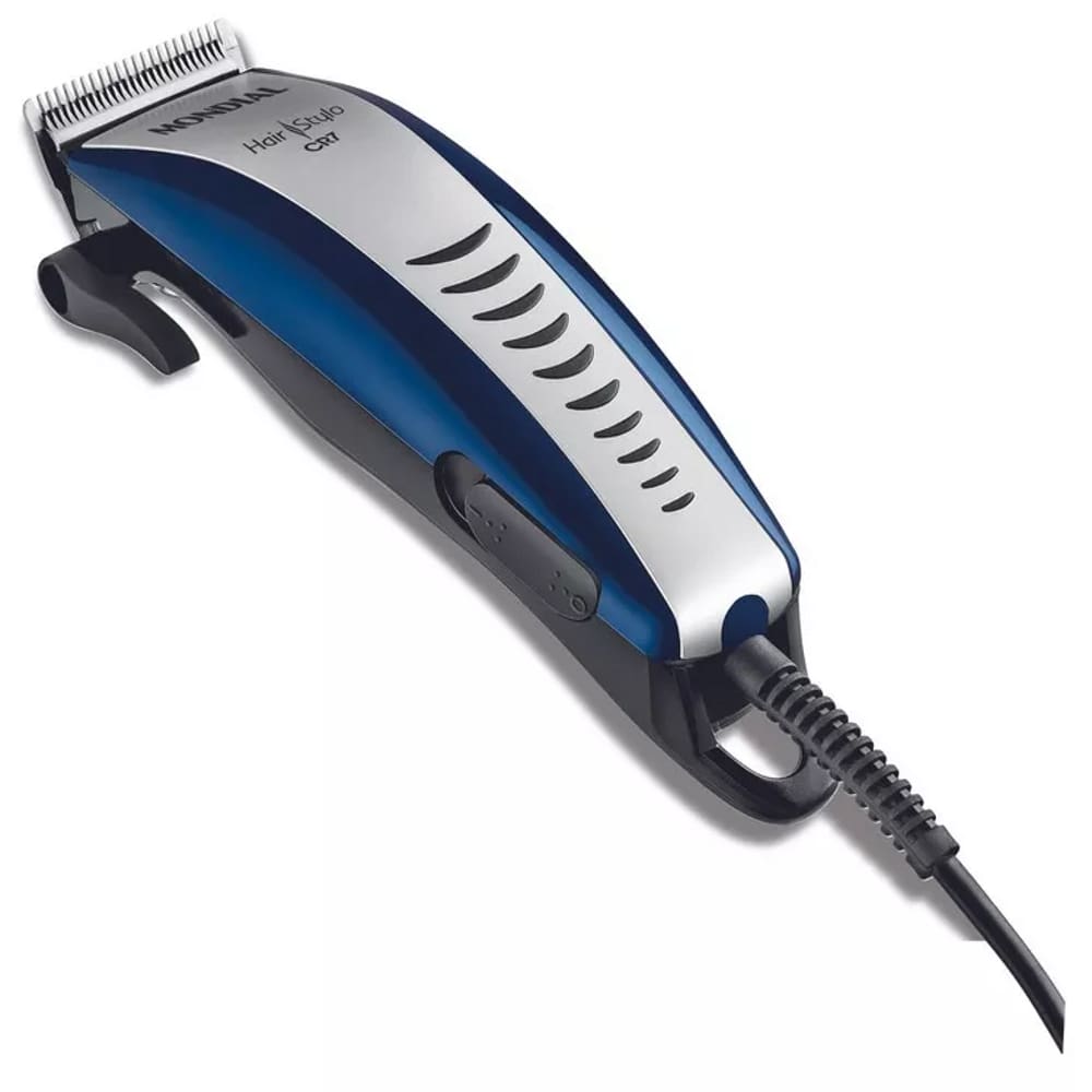 Maquina Cortar Cabelos Mondial BlueLuxx 12mm Com 4 Pentes 220V