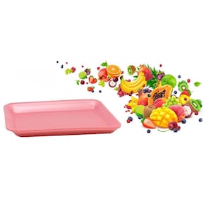 Bandeja De Isopor Pink Rosa - B03 Rasa - 235X180X16Mm C/400