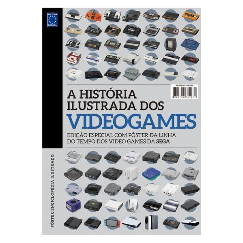 Superpôster A História Ilustrada Dos Videogames - Linha Do Tempo Sega