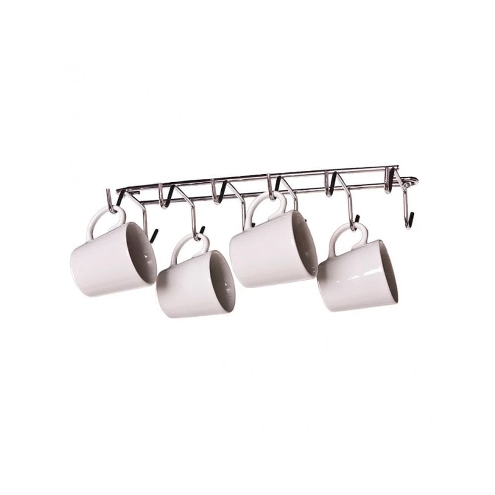 Suporte Porta Xícaras Fixo 275x30x100mm Jomer 4310 Cromado