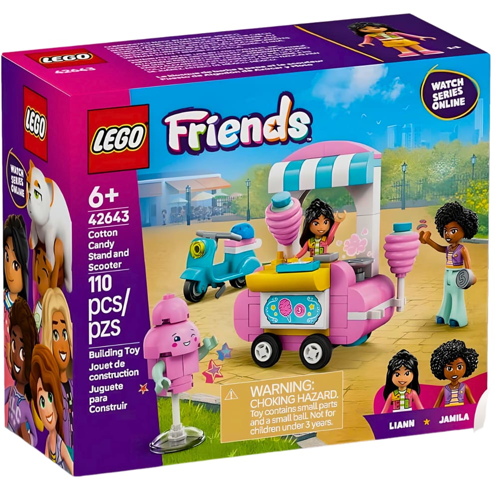 Lego Friends Barraca de Algodão-doce e Motocicleta 42643
