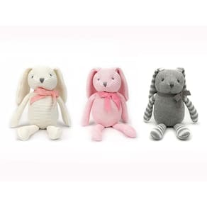 Bichos de pelúcia FLUFFYFUN Bunny Rabbit Algodão orgânico 200g