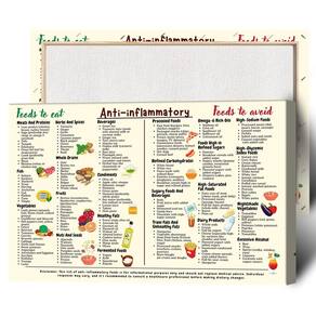 Poster Health is Wealth: Lista de alimentos anti-inflamatórios 40x60cm
