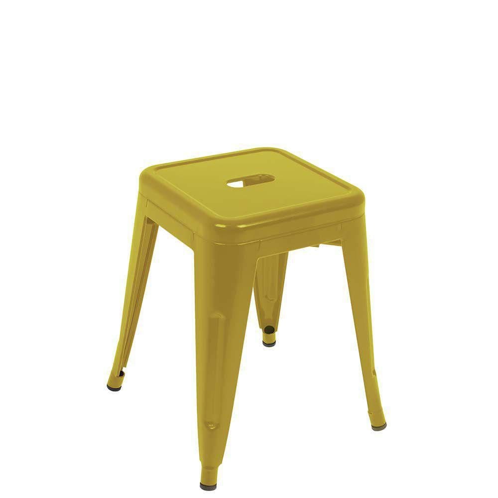 Banqueta Em Aço Industrial - Mor Amarelo