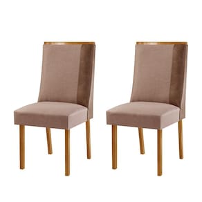 Conjunto com 2 Cadeiras Madeira Diane para Sala de Jantar Moderna Mobília