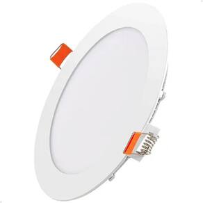 Plafon Painel LED Redondo Embutir 17cm 12W 6500k Lorben