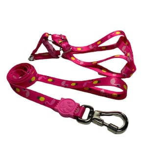 Coleira Peitoral Cães Super Premium Seda 15 Mm - Rosa Nº2