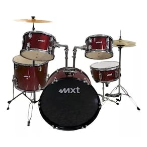 Bateria Acústica Bumbo 20 Polegadas Vinho - MXT - Modelo M-B120R - Som Potente e Elegante