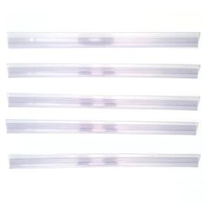 Porta Etiqueta Bandeja Gondola Lx 92 Cm Transparente Kit C 5